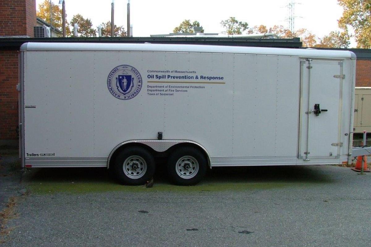 DEP Spill Trailer ( Somerset hosts an oil spill trailer-provide bt DEP through Homeland Security)
